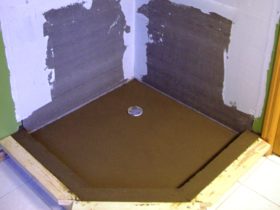 Tile shower pan installation step by step