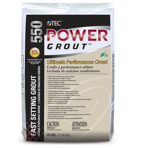 Power grout tile grout by Tec