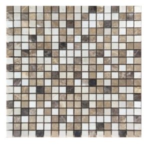 Mix marble .5 inch mosaic square tile