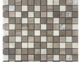 Synergy marble 1 inch square mosaic tile