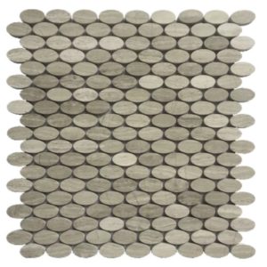 oval marble mosaic tile