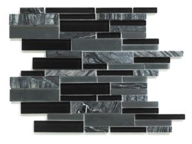 Synergy glass and stone mosaic tile multisize mix