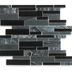 Synergy glass and stone mosaic tile multisize mix DC0043