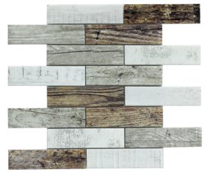 Synergy glass wood look mosaic DC0028