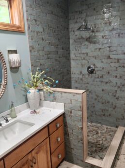 Ham Lake Master Bath Shower Tile Installation